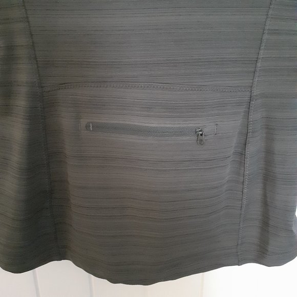 Athleta Pacifica Wrap Front Tank Gray Stripe Size S - Picture 6 of 11
